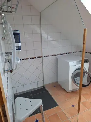 Ein Badezimmer in der Unterkunft Ferienwohnung Kampesberg