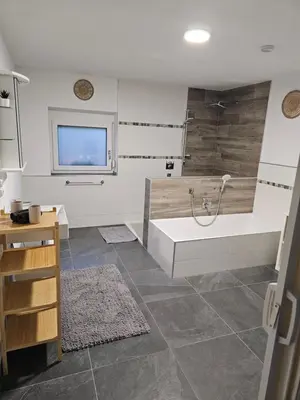Ein Badezimmer in der Unterkunft Ferienwohnungen Kübler