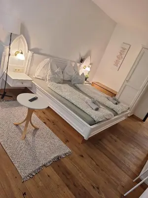 Ein Bett oder Betten in einem Zimmer der Unterkunft Alpine base near Hallstatt