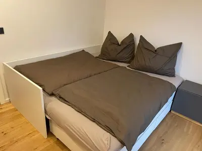 Ein Bett oder Betten in einem Zimmer der Unterkunft Haus in ruhiger Lage, 20 Minuten zum RedBull Ring