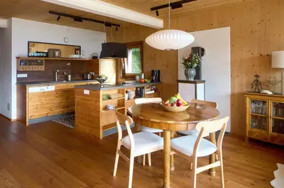 Küche/Küchenzeile in der Unterkunft Mountains & Lake Boutique Apartment