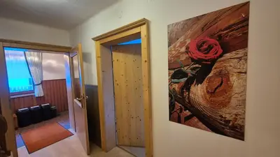 Ein Bett oder Betten in einem Zimmer der Unterkunft Appartement Bergblick