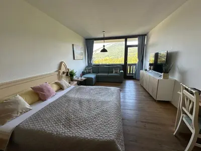 Ein Bett oder Betten in einem Zimmer der Unterkunft Steinbock Apartement