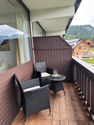 Ein allgemeiner Bergblick oder ein Berglick von der Ferienwohnung aus