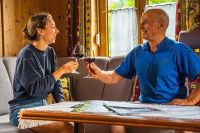 Gäste, die in der Unterkunft Ferienholzhaus in Sankt Gallen im Gesäuse in der Steiermark übernachten