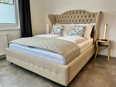 Ein Bett oder Betten in einem Zimmer der Unterkunft Juwel 02