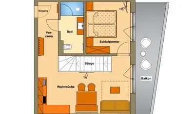 Grundriss der Unterkunft Glücksmoment Götschlhof