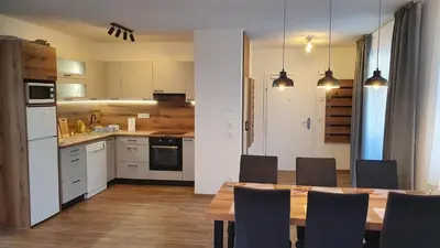 Küche/Küchenzeile in der Unterkunft Gröbming apartman