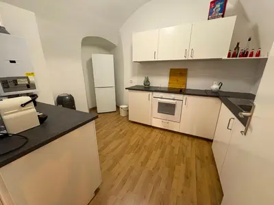 Küche/Küchenzeile in der Unterkunft Mones Traunseeblick