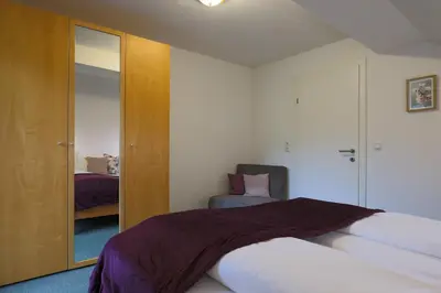 Ein Bett oder Betten in einem Zimmer der Unterkunft Bachbauer am Attersee