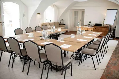 Der Geschäftsbereich oder Konferenzraum in der Unterkunft Großkandlerhaus