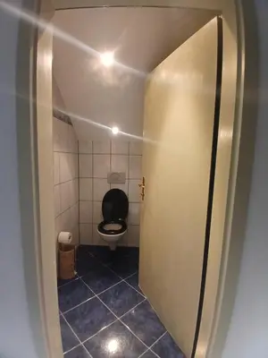 Ein Badezimmer in der Unterkunft Zimmer im Salzkammergut
