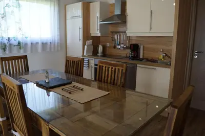 Küche/Küchenzeile in der Unterkunft Apartments Grebenec