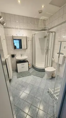 Ein Badezimmer in der Unterkunft Villa Ohrenstein - Komfort Suite