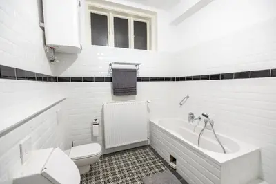 Ein Badezimmer in der Unterkunft Grünes Haus