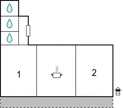 Grundriss der Unterkunft Schoene Ferienwohnung Schladm