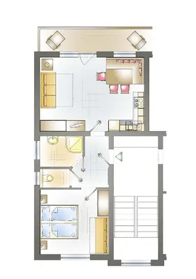 Grundriss der Unterkunft Appartmenthaus Geroldhof