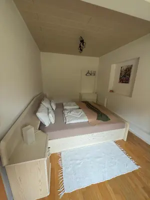 Ein Bett oder Betten in einem Zimmer der Unterkunft Traunapartment Altaussee
