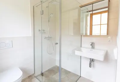 Ein Badezimmer in der Unterkunft Das Nest