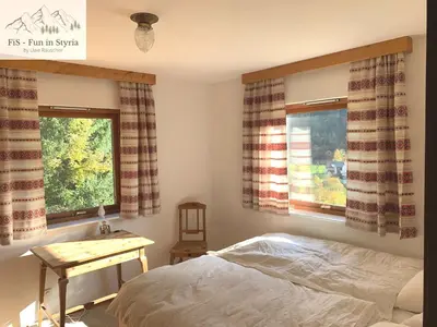 Ein Bett oder Betten in einem Zimmer der Unterkunft Ferienhaus Kleinod