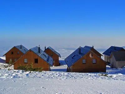 Hochsteinhütte am Feuerkogel im Winter