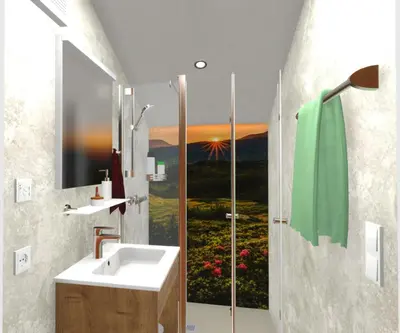 Ein Badezimmer in der Unterkunft Vordergottschallalm
