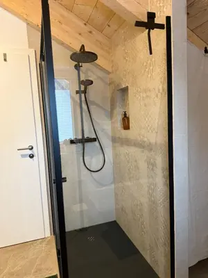 Ein Badezimmer in der Unterkunft amKampl-Ferienwohnung