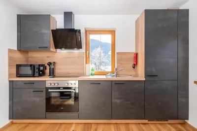 Küche/Küchenzeile in der Unterkunft Apartments Kressl