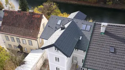 Das Gebäude in dem sich die Ferienwohnung befindet