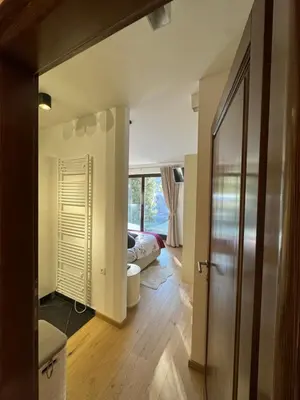 Ein Bett oder Betten in einem Zimmer der Unterkunft Alpenzeit Lachtal