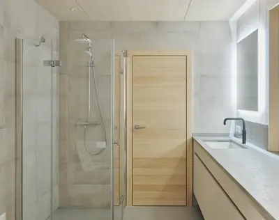 Ein Badezimmer in der Unterkunft Z91 - Skandi-Architektenhaus mit Bergblick