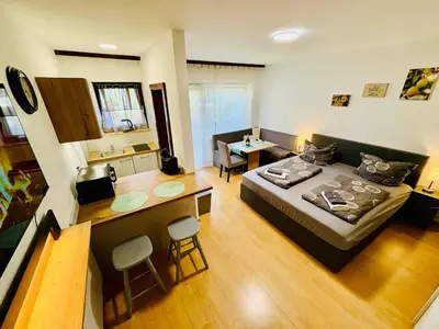 Ein Sitzbereich in der Unterkunft Apartment Postalm nahe Zentrum