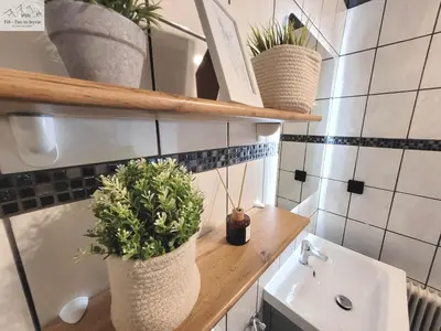 Ein Badezimmer in der Unterkunft Auszeit in den Alpen