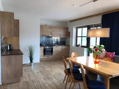 Küche/Küchenzeile in der Unterkunft Appartement Schwab Ski in-Ski out by Schladmingurlaub