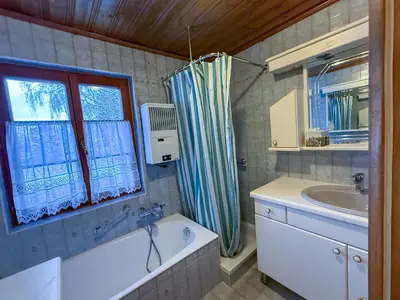 Ein Badezimmer in der Unterkunft Landhaus Weitblick