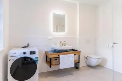 Ein Badezimmer in der Unterkunft Dorfplatzl Suite