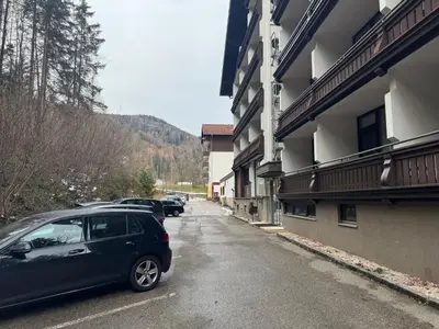 Ein allgemeiner Bergblick oder ein Berglick von der Ferienwohnung aus