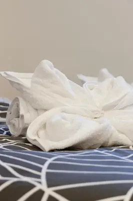 Ein Bett oder Betten in einem Zimmer der Unterkunft Appartements Gasthaus Eichholzer