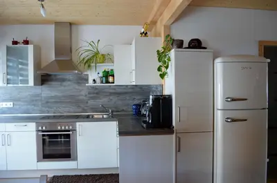 Küche/Küchenzeile in der Unterkunft Chalet Hamito