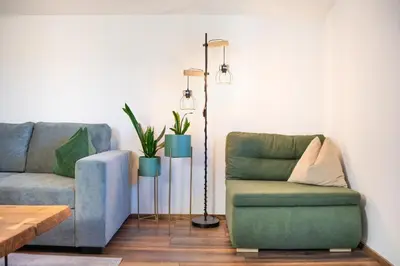 Ein Sitzbereich in der Unterkunft Dili Appartement