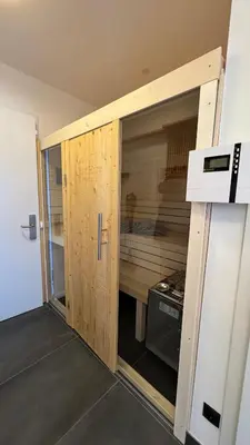 Küche/Küchenzeile in der Unterkunft AlpinHerz Bio Penthouse Apartment