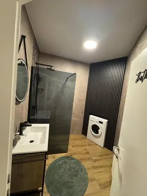 Ein Badezimmer in der Unterkunft Apartment Almtal Liebe