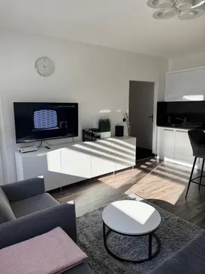 Ein Sitzbereich in der Unterkunft Appartement Märzenkeller