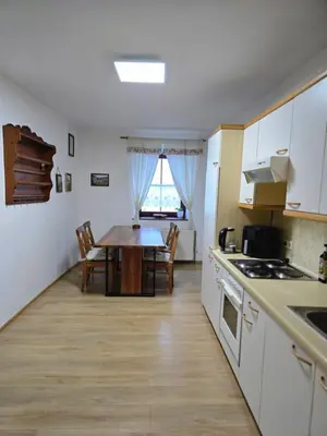 Küche/Küchenzeile in der Unterkunft Sager Haus