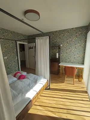 Ein Bett oder Betten in einem Zimmer der Unterkunft 