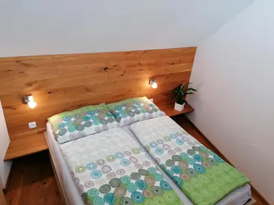 Ein Bett oder Betten in einem Zimmer der Unterkunft Appartement HochOben
