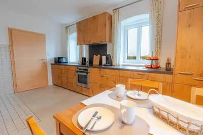Küche/Küchenzeile in der Unterkunft Ferienwohnung Ahammer