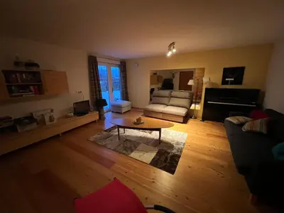 Ein Sitzbereich in der Unterkunft Haus Sonnenweg