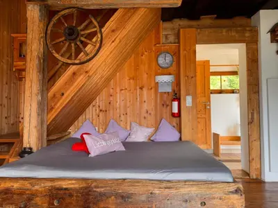 Ein Bett oder Betten in einem Zimmer der Unterkunft Ottls Huette