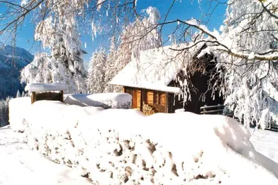 Ferienhütte Windlegern im Winter